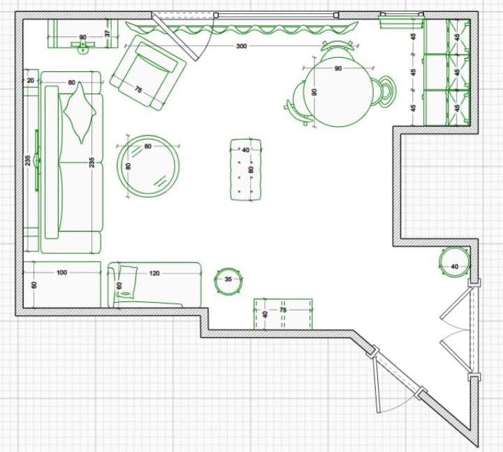 Редизайн гостевого домика в Коммунарке 