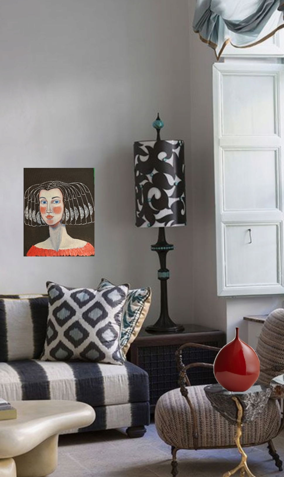 МАДЕЛИФ В КРАСНОМ ПЛАТЬЕ