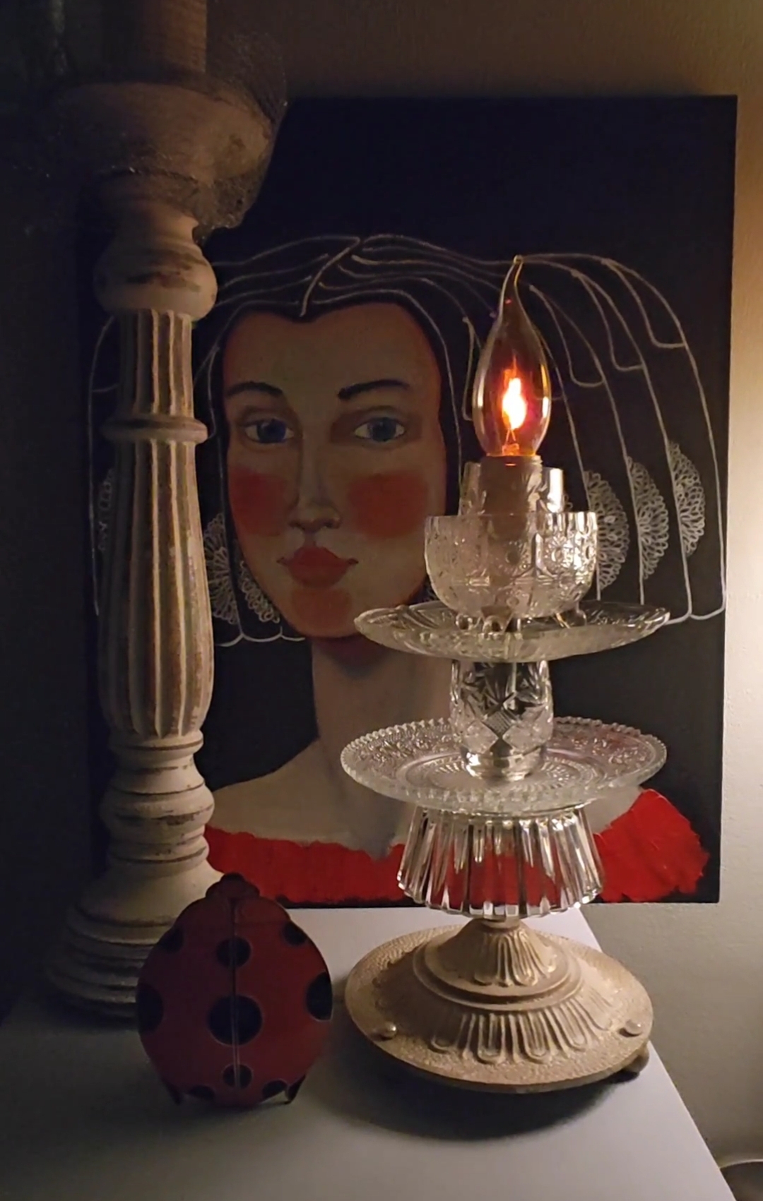 Лампа декоративного освещения из Советского хрусталя